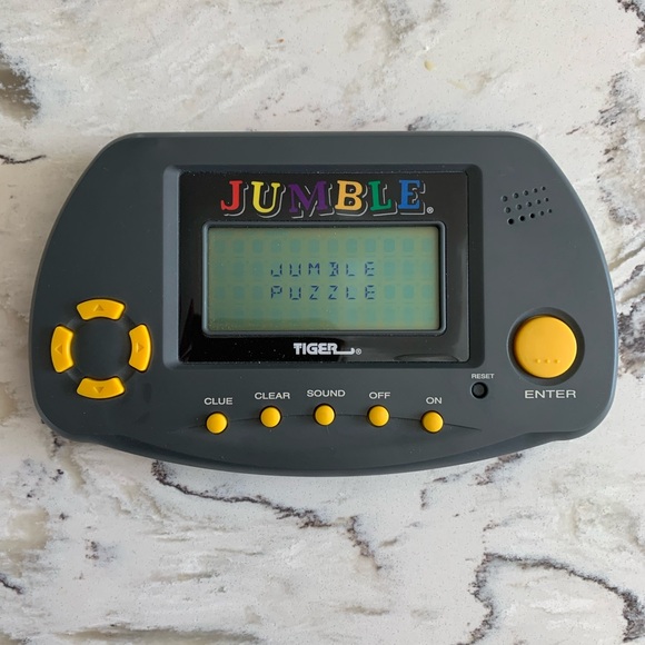 Vintage 1998 Tiger Handheld Jumble Electronic Word Puzzle Tested & Working - Picture 1 of 3